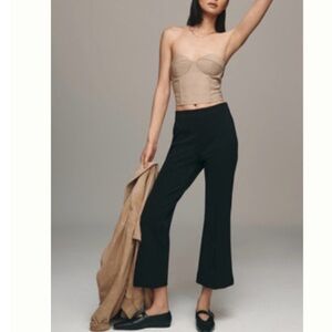 THE MARGOT KICK-FLARE CROPPED PANTS BY MAEVE
